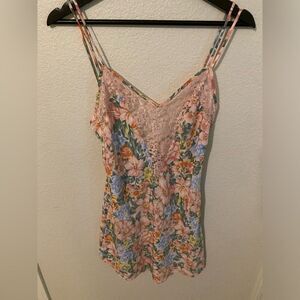 Vintage Victoria’s Secret Women's S Floral Chemise Dainty Fairy Coquette AOP